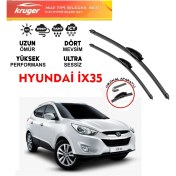Resim Kruger Hyundai İX35 Ön Silecek Takımı 2011-2015 Arası Araca Özel Orjinal Aparat 