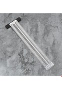 Resim Pazly Paslanmaz Çelik T Cetveli, Marangoz Ve Ahşap İşleri İçin Kesin Ölçüm Ve Çizim Aracı 180mm-400mm 