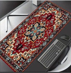 Resim 70x30 Cm Dekoratif Halı Temalı Kaydırmaz Taban Speed Yüzey Oyuncu Mouse Pad Gaming 