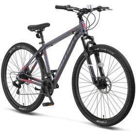 Resim Ümit 2478 Motıon M-2d Erkek Dağ Bisikleti 305h 24 Jant 21 Vites Siyah Kırmızı Çok Renkli 