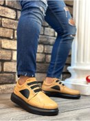 Resim BOA BA0302 Boa Kalın Taban Bağcıksız Tarz Casual Karamel Renk Erkek Ayakkabı 