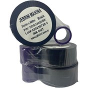 Resim jebrini Siyah TTO 33 mm x 600 mm Sıcak Baskı Tarih Kodlama Ribon Şeridi 