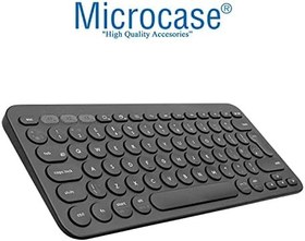 Resim Microcase Apple iPad Pro 11 2024 Tablet için Bluetooth Klavye + Mouse + Tablet Standı - AL8106 