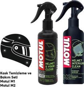 Resim Motul M1 + M2 Kask Vizör Bakım ve Temizleme Seti 250 Ml 