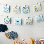 Resim 1 adet Kendin Yap Dikiş Tahtası Erken Öğrenme, İnce Motor Becerileri Geliştirme ve El-Göz Koordinasyonu Geliştirme, Karışık Renk, 3+ Yaş İçin Uygundur 