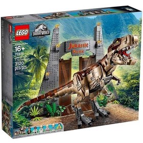 Resim LEGO® Jurassic World 75936Jurassic Park T rex Saldırısı 3120 Parça 
