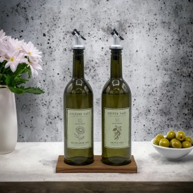 Resim Selka Home Ahşap Stant 2'li Yağdanlık 