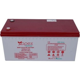 Resim Apex 12v 200ah Deep Cycle Jel Akü 