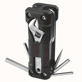 Resim Temel Bisiklet Alet Seti, Tornavida & Zincir Motor Kiti ile Çok Amaçlı Lastik Tamir Seti, 15-in-1 En İyi Çok Amaçlı Cep Arkadaşı, Kompakt Katlanabilir Tasarım, Kamp, Bisiklet, Motosiklet Tamiri ve Açık Hava Maceraları için Dayanıklı ve Çok Yönlü 