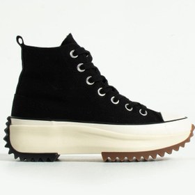 Resim Hush Puppies Azaria Kadın Siyah Keten Spor Ayakkabı 