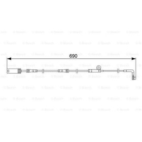 Resim BOSCH 1987473046 Fren Balata Fişi 690Mm 5 E60 M5 04- 