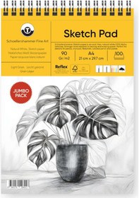Resim Schoellershammer Jumbo Sketch Pad Eskiz Defteri 90 Gr A4 100 Yaprak Naturel Beyaz 
