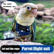Resim Güvenlik Emniyet Kemeri, Tutacaklı ve Sağlam Tokalı Ayarlanabilir Papağan Uçuş Tasmaları - Konuriler, Kakadular, Muhabbet Kuşları için Rahat ve Dayanıklı Dış Mekan Kuş Kısıtlama Sistemi - Seyahat, Veteriner Ziyaretleri ve Günlük Kullanım İçin Uygun - Tüm Papağanlar için Kuş Kemeri, Kafes Aksesuarları, Kuş Kaskı, Kuş Ürünleri 