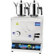 Resim 2 Demlikli Elektrikli Çay Kazanı Pleytsiz 24 Lt Demlikler Dahil 