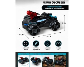 Resim LRS Store Kameralı Telefondan Kontrollü Akrobat Rock Crawler Rc Araba 360° Dönebilen Rc Stund Car 
