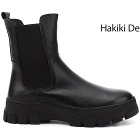 Resim Gönderi R Siyah Floter Kauçuk Taban Hakiki Deri Chelsea Bot Siyah Floter 