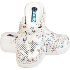 Resim Çiçek Desenli Sabo Terlik Çok Renkli 