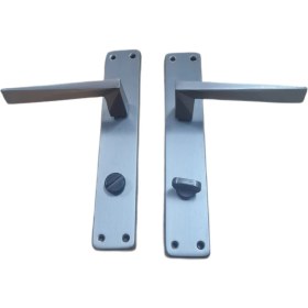 Resim ARMAX Armax Door Handles Pramit Arma Ayna Antrasit WC Kapı Kolu / 2 TAKIM 
