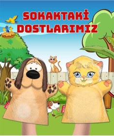 Resim 2 Parça Tox Sokaktaki Dostlarımız Keçe El Kukla Set . Eğitici Oyu 