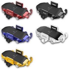 Resim Sones X343 15w Araç Kablosuz Şarj Cihazı Akıllı İndüksiyon Vantuzlu Telefon Tutucu Kırmızı 