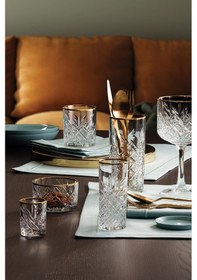 Resim Pasabahce 4'lü Timeless Golden Touch Meşrubat Bardağı Şeffaf 