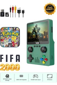 Resim LaraThec Deluxe Oyun Konsolu Yeni Nesil El Atarisi 10.000 Adet Nostalji Oyun 3.5inç HDEkran Mp3/Mp4/Gamepad 
