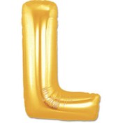 Resim Nessiworld L Harf Folyo Balon Altın Renk 40 inç 