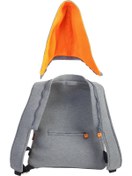 Resim Morikukko Grey Neon Yellow Kids Çıkabilir Kapüşonlu Sırt Çantası 