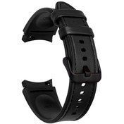 Resim 20mm Silikon Ve Deri Kayış Samsung Uyumlu Galaxy İzle 6/5/4 40mm 44mm Akıllı Saat Bandı Galaxy İzle 6 Klasik 43mm 47mm 