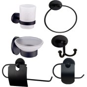 Resim Fndhome Siyah Banyo 6'lı Set 