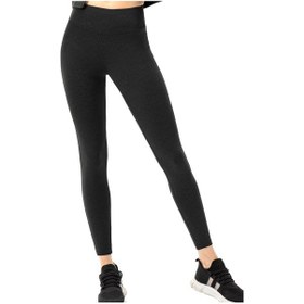 Resim Ximistore9 Kadınlar İçin Spor Legging, Geniş Lastik Bel Bantı, Arka Cep, Yoga Ve Koşu İçin Siyah, Avrupa Beden 6/m Siyah 