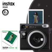 Resim Fujifilm Instax SQ40 Siyah Fotoğraf Makinesi ve 10lu Kare Film Fujifilm