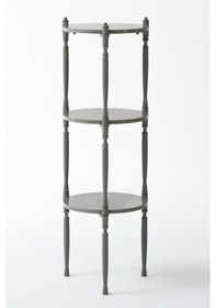 Resim Puzzle Salon&oturma Odası Yuvarlak Raf - Gri 