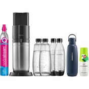Resim sodastream DUO Soda Makinesi | 2 Cam + 2 Plastik Şişe + 0,9L Fizz&Go Termos + 7UP Zero Şurup 