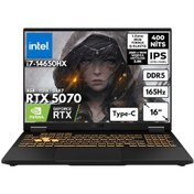 Resim Asus TUF F16 FX608JPR-QT070HMF53 i7-14650HX 40 GB 2 TB SSD RTX5070 16" W10P Dizüstü Bilgisayar 