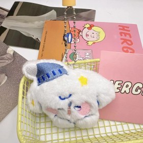 Resim OEMG Yeni Yaratıcı Sevimli Anahtarlık Karikatür Peluş Bebek Kolye Çok Yönlü Anahtarlık Kolye Çanta Bebek Çekicilik (Yurt Dışından) 