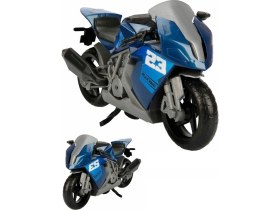 Resim Oyuncak Sahili Motor Motosiklet Motorbisiklet Motorsiklet Erkek Mavi Oyuncak Yarış Motor 28 x 18 cm Detaylı Kırılmaz 