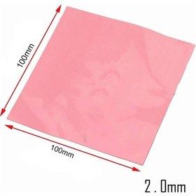 Resim Wozlo 2 0mm 100x100mm Chipset Soğutucu Termal Pad Cep Telefonu Notebook Ps4 Ps5 Pembe 9w/m K 