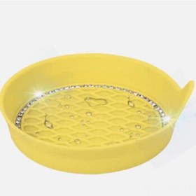 Resim Youmex Araba İçin Taşlı Desenli, Kayma Engellli, Isı Yalıtımlı Bardak Altlığı - Sarı 