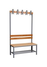Resim Ayakkabılıklı 4 Ayaklı Tek Taraflı Bank, 5 Kanca, 100x43x170 Cm, Spor Bankı 