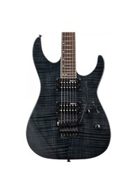 Resim Esp Ltd Lm200fmstblk M-200fm Flame Black Elektro Gitar Superstrat Gövde Sabit Köprü 