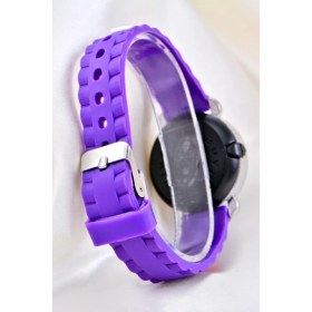 Resim Pinkoli Mor Silikon Kordon (04-09 Yaş ) Takvimli Şirin LED Ekran Küçük Çocuk Kol Saat ST-304156 