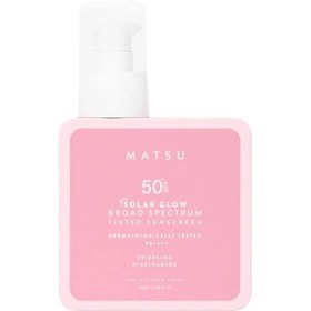 Resim Matsu Solar Glow Ton Eşitleyici ve Leke Karşıtı Spf50 Renkli Güneş Kremi 100ml 