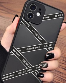 Resim casesing Iphone 11 Kamera Lens Korumalı Not Care Tasarımlı Montreal Siyah Kılıf 