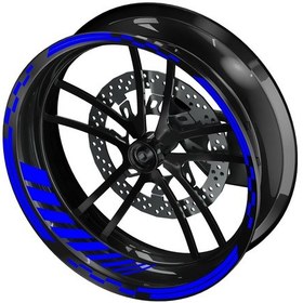 Resim deeb Motogp Jant Şeridi Reklektif Mavi 
