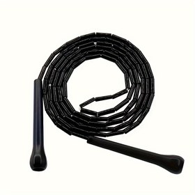 Resim Siyah ABS Boncuklu Atlama İpi Yetişkin Fitness için - 14cm/5.51in 
