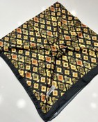 Resim İpekseli Pamuklu Eşarp Kilim Desen - 3 03 