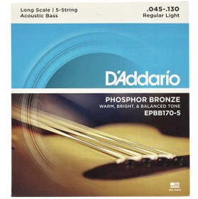Resim DADDARIO EPBB170-5 AKUSTİK BAS GİTAR TEL SETİ, LONG SCALE, 45-130, PHOSPHOR BRONZE 