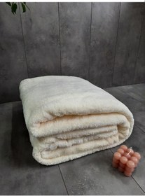 Resim Aurora Krem Welsoft Koltuk Örtüsü Çekyat Örtüsü 185x220 Cm 