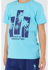 Resim U.s. Polo Assn. Mavi Erkek Çocuk Kapri Takım Mavi 